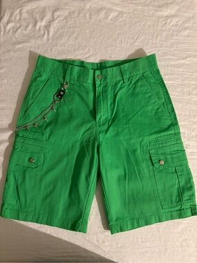 Watson Studio Green Cargo Work Shorts - Classic Utility Style